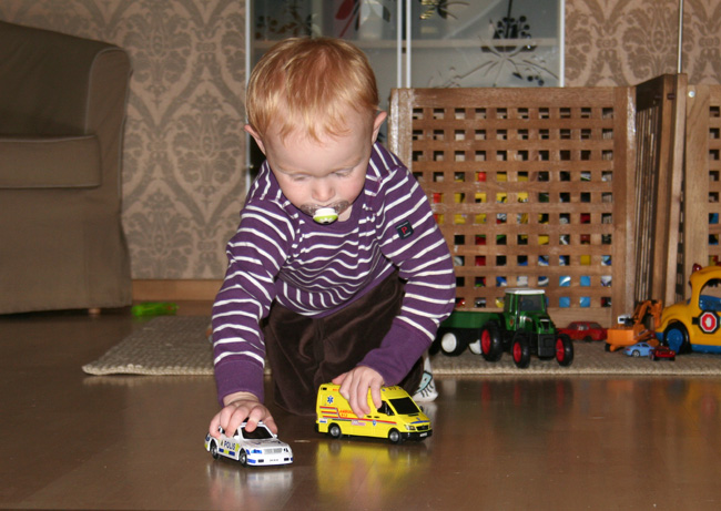 Pi playing with the cars!