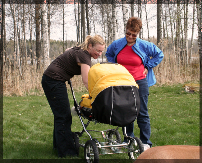 Mum Annika and grandma Barbro!