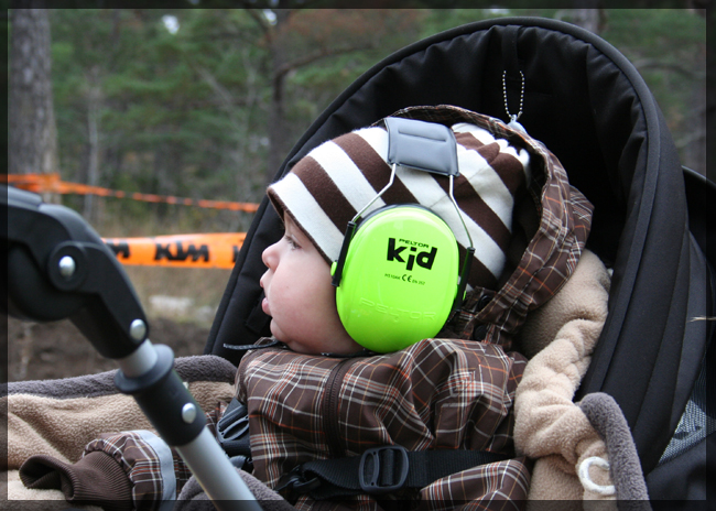 Axel watching motorcyles !